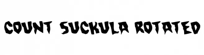 Count Suckula Rotated  font caratteri gratis