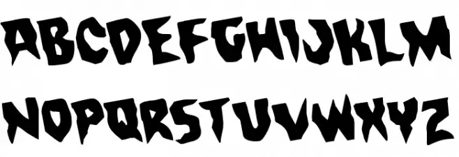 Count Suckula Rotated フォント 大文字
