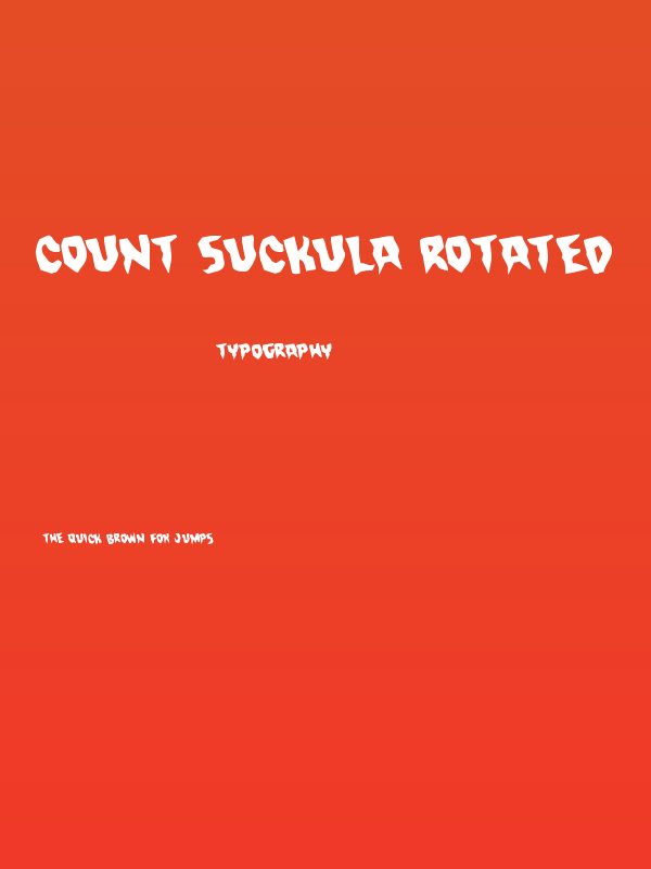 Count Suckula Rotated Poster