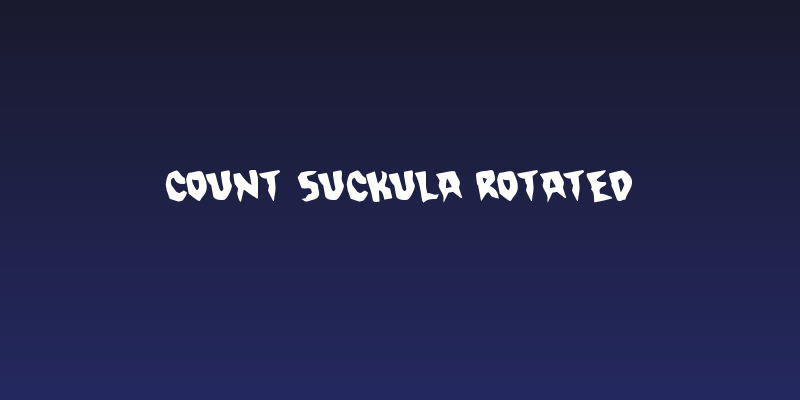 Count Suckula Rotated Social Header