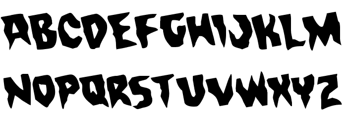 Count Suckula Rotated Font LOWERCASE