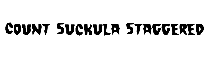 Count Suckula Staggered  नि: शुल्क फ़ॉन्ट्स डाउनलोड