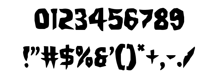 Count Suckula Staggered Font OTHER CHARS