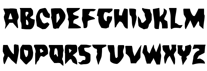 Count Suckula Staggered Font LOWERCASE