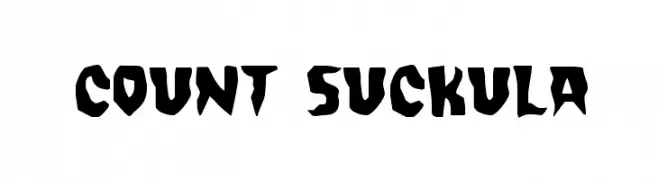 Count Suckula  Frei Schriftart Herunterladen