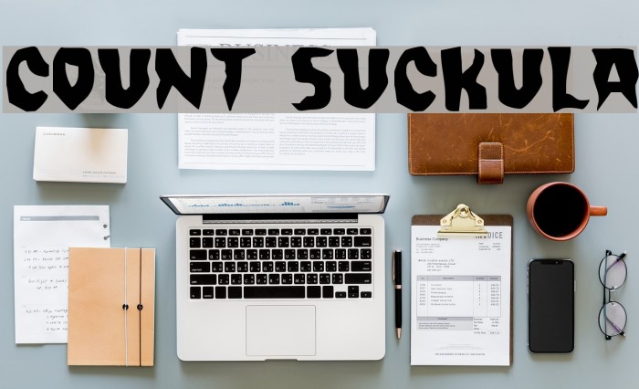 Count Suckula Font examples