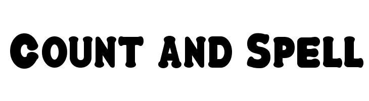 Count and Spell  Frei Schriftart Herunterladen