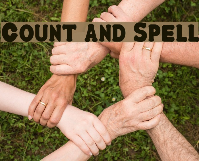 Count and Spell Font examples