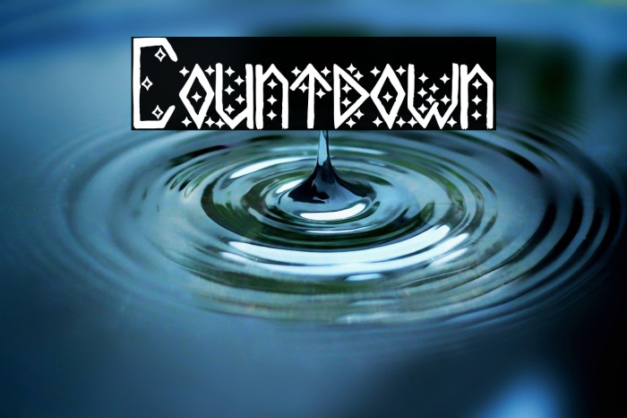 Countdown Font examples