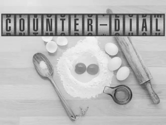 Counter-Dial Font examples