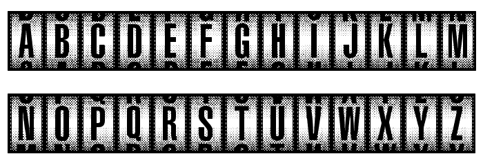 Counter-Dial Font LOWERCASE