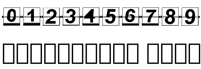 Counter Flipper Font OTHER CHARS