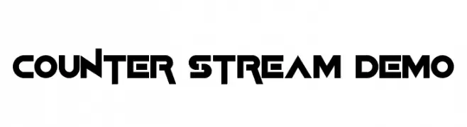 Counter Stream Demo  baixar fontes gratis