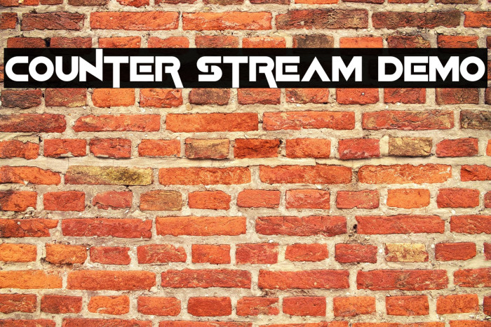 Counter Stream Demo Example 1