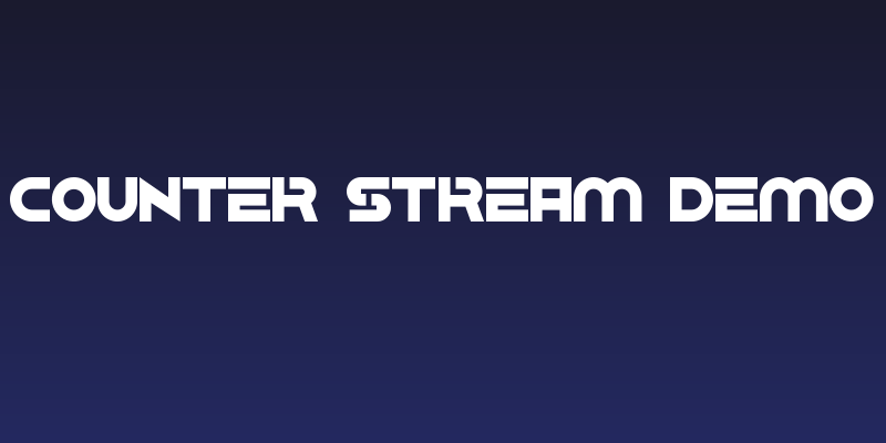 Counter Stream Demo Social Header