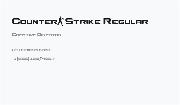 Counter-Strike Regular Business Card
