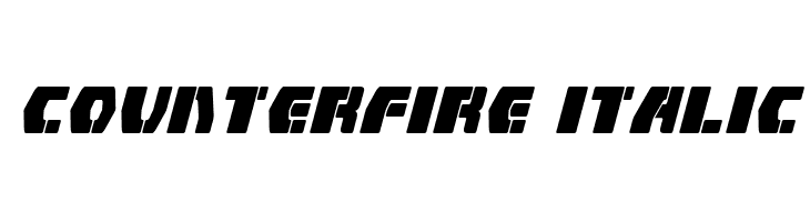 Counterfire Italic Font