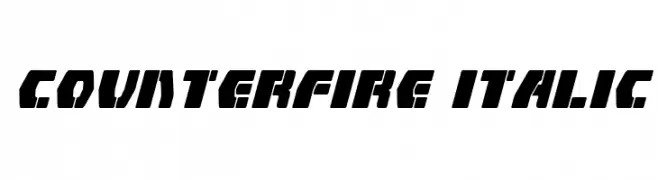 Counterfire Italic  免费字体下载