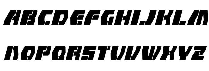 Counterfire Italic Font LOWERCASE