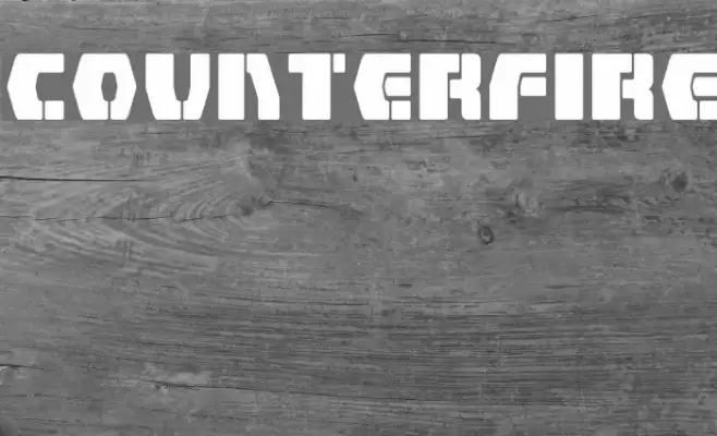 Counterfire Font examples
