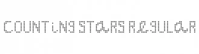 Counting Stars Regular  les polices de caractères gratuit tlcharger