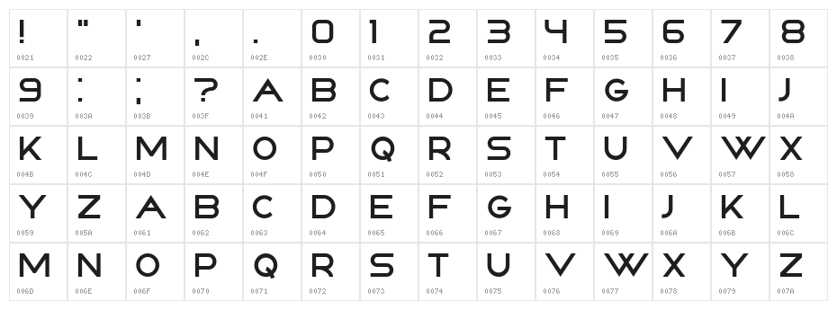 Countless Regular Character Map