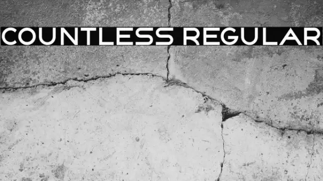 Countless Regular Font examples