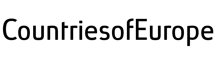 CountriesofEurope Font