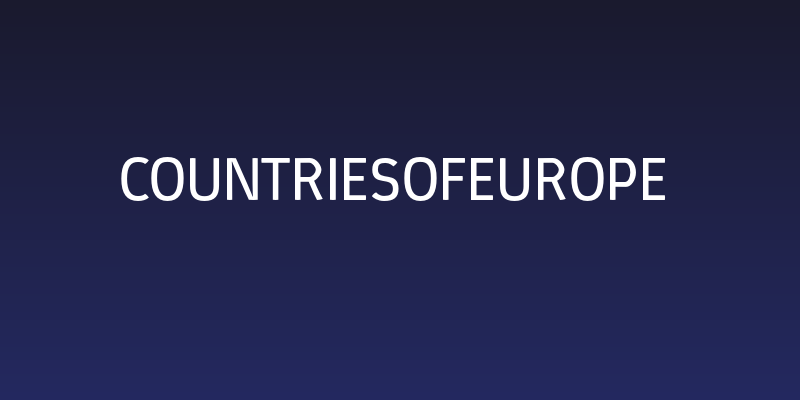 CountriesofEurope Social Header