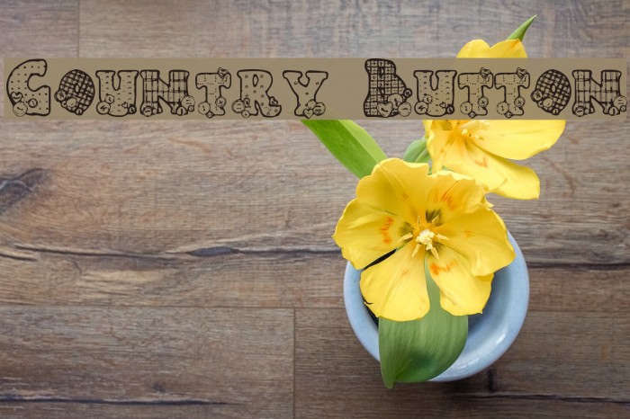 Country Button Font examples