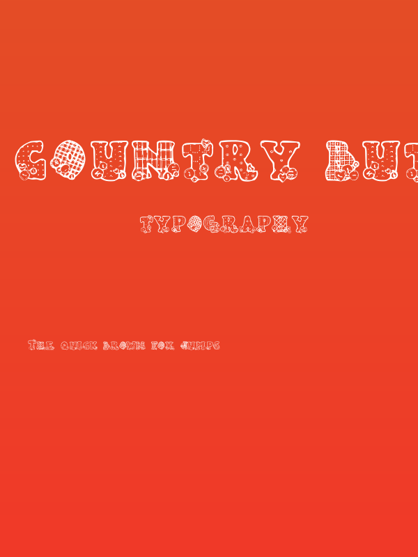 Country Button Poster