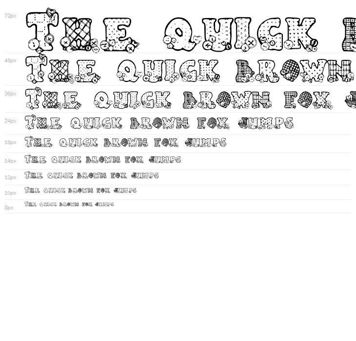 Country Button Waterfall