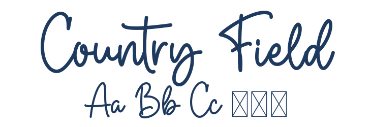 Country Field Font Preview