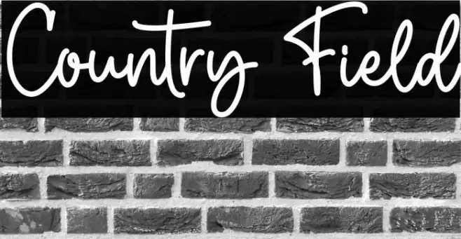 Country Field Шрифта examples