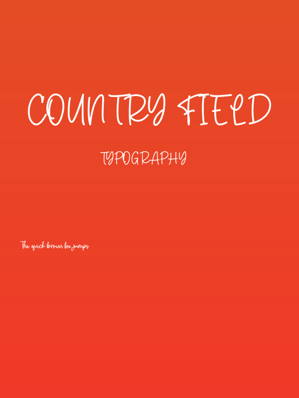 Country Field Poster