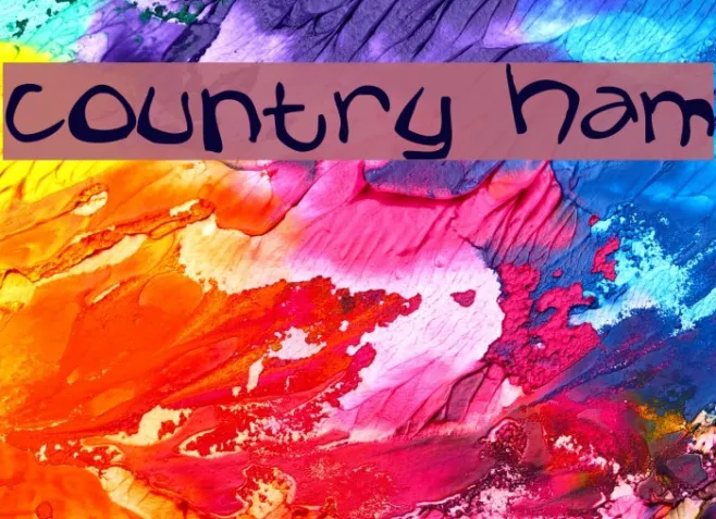 Country Ham Example 1