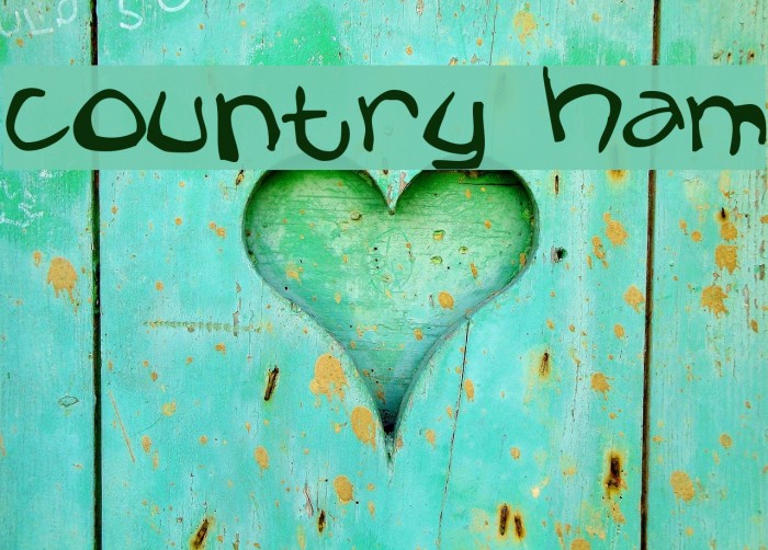 Country Ham Font examples