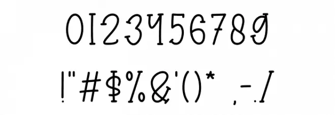 Country Harvest Font OTHER CHARS