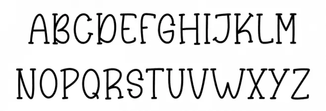 Country Harvest Font UPPERCASE