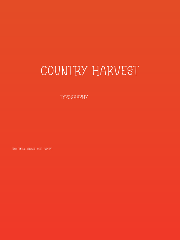 Country Harvest Poster