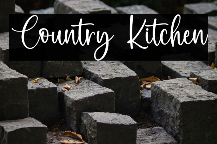 Country Kitchen Example 1