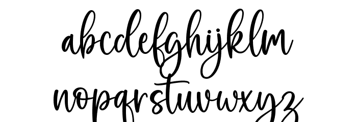 Country Kitchen Font LOWERCASE