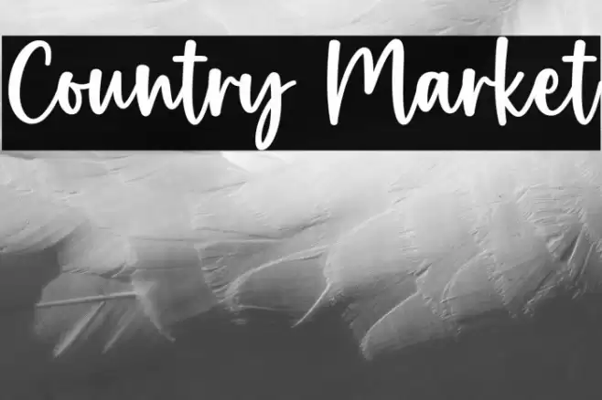Country Market Schriftart examples
