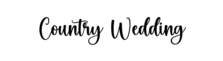 Country Wedding Font