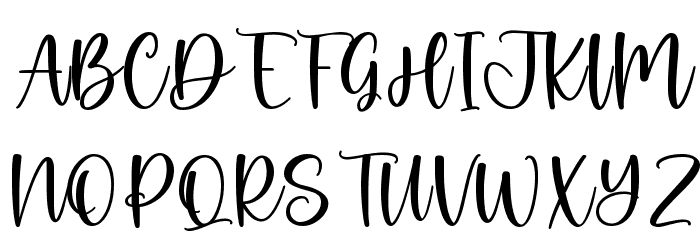 Country Wedding Font Litere mari