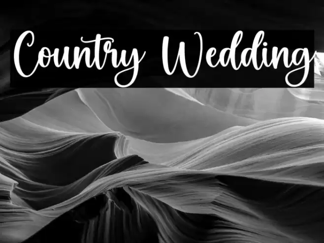 Country Wedding Font examples