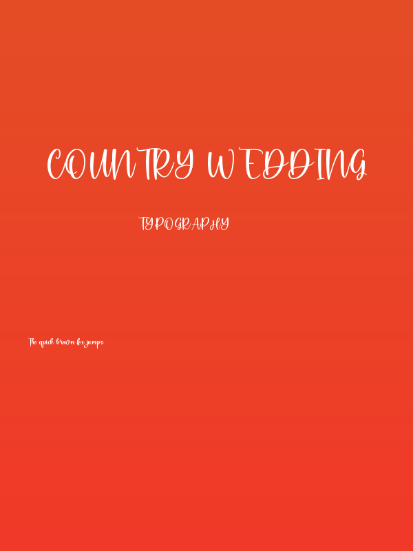 Country Wedding Poster