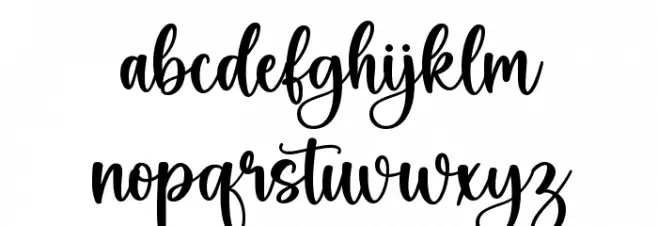 Country Wedding Schriftart Kleinbuchstaben