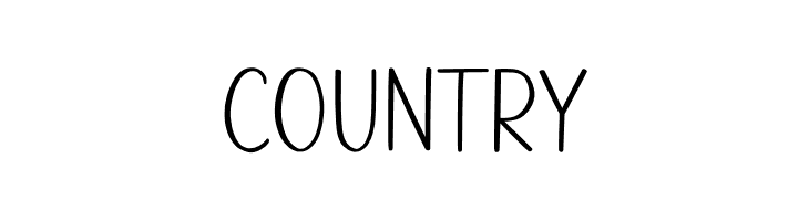 Country  नि: शुल्क फ़ॉन्ट्स डाउनलोड