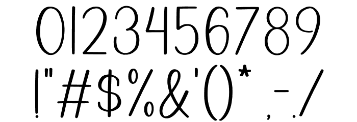 Country Font OTHER CHARS